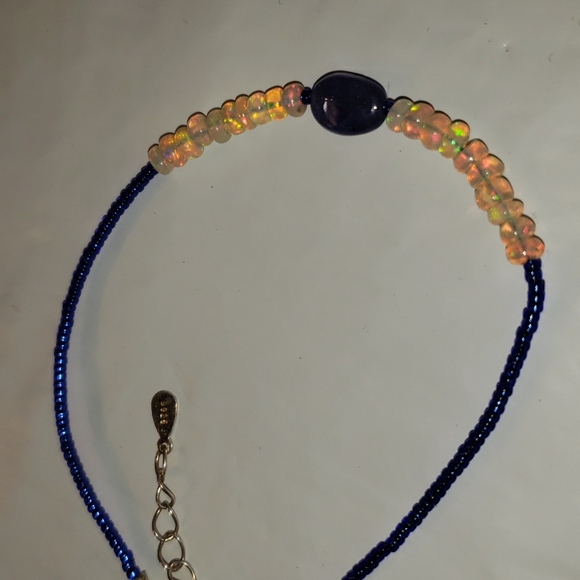 925 stamped tanzanite / yellow priced opal Ethiopian bracelet 💛 - Picture 7 of 9